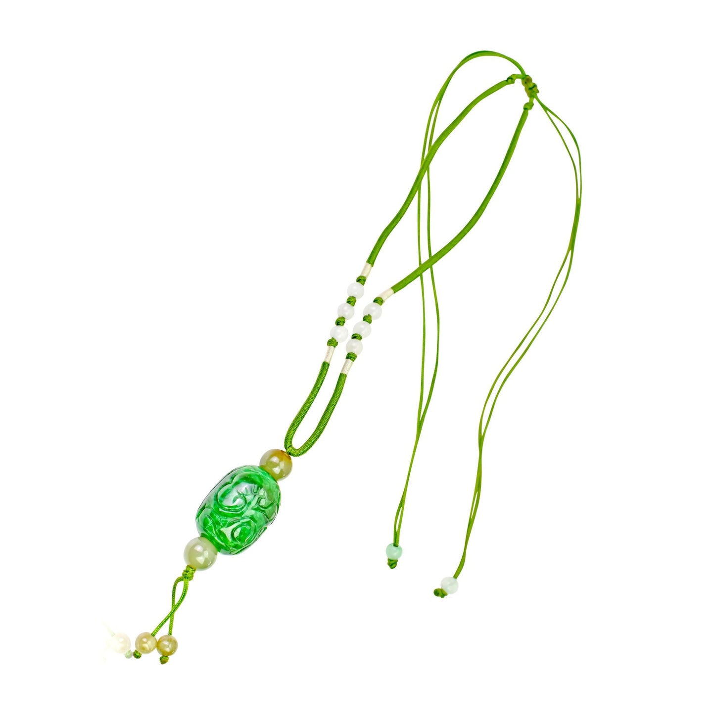 Add Opulence to Your Wardrobe with the Embroidery Jade Pendant NecklaceNecklacesSerenity Jade