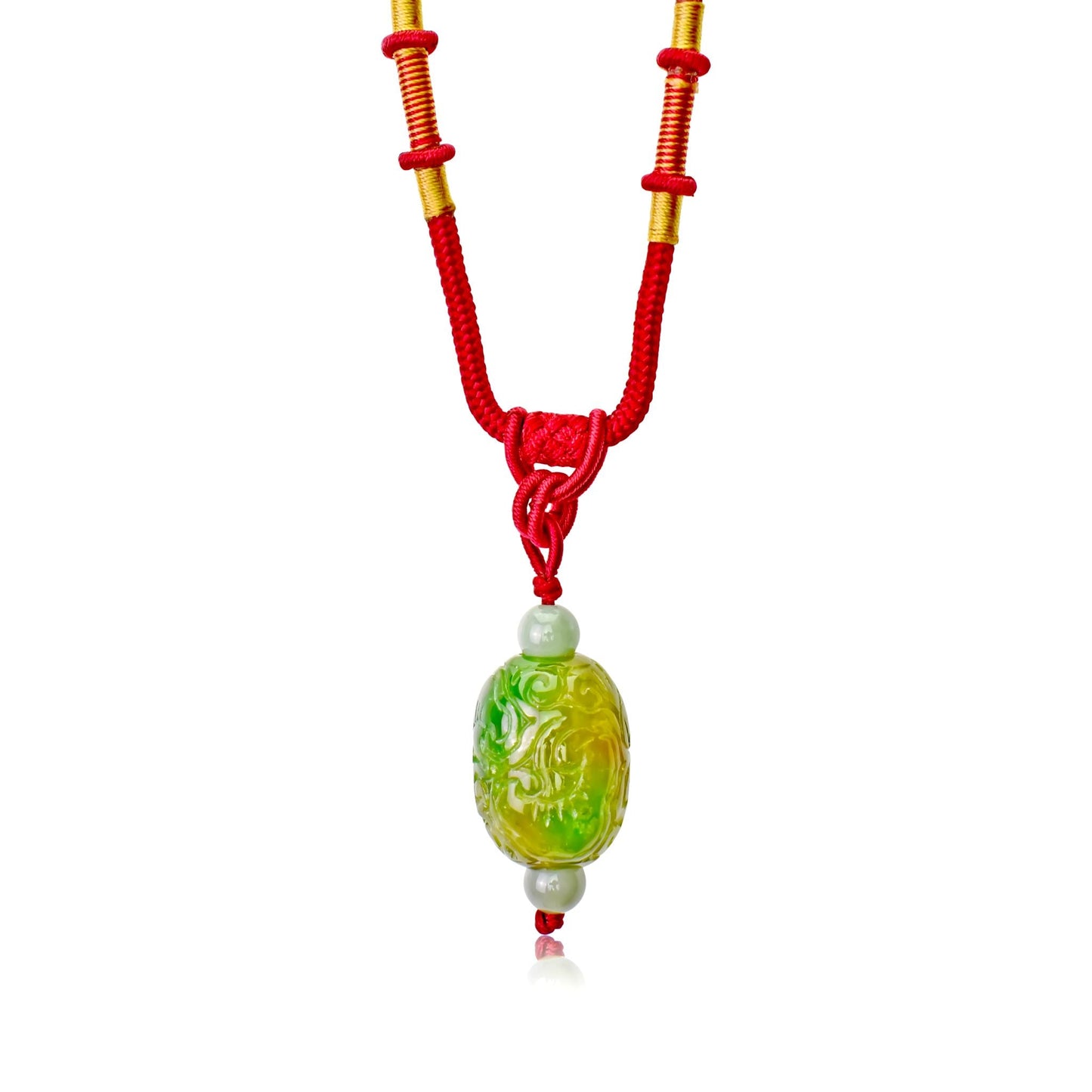 Add Opulence to Your Wardrobe with the Embroidery Jade Pendant NecklaceNecklacesSerenity Jade