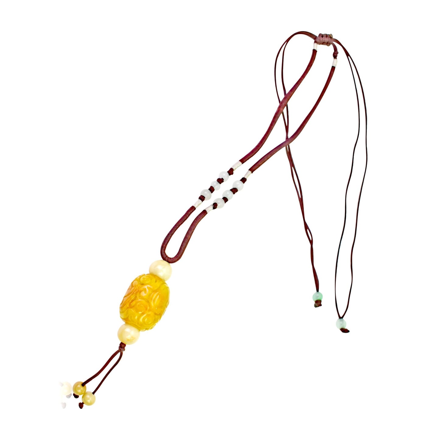 Add Opulence to Your Wardrobe with the Embroidery Jade Pendant NecklaceNecklacesSerenity Jade