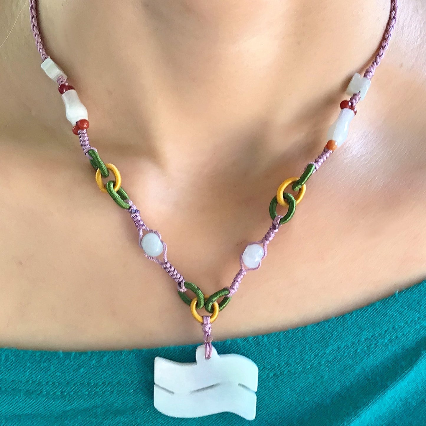 Aquarius Zodiac Jade Pendant Necklace - Creative, Independent, and ConfidentNecklacesSerenity Jade