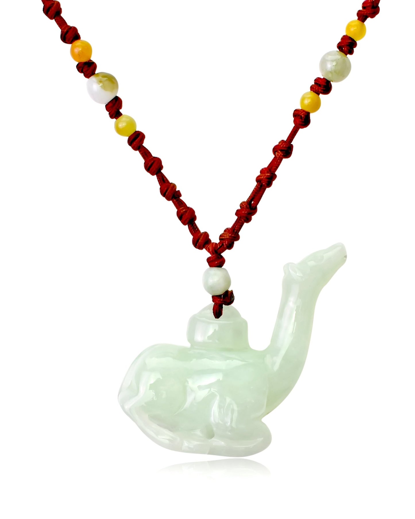 Attain Good Fortune with Giraffe Handmade Jade NecklaceNecklacesSerenity Jade
