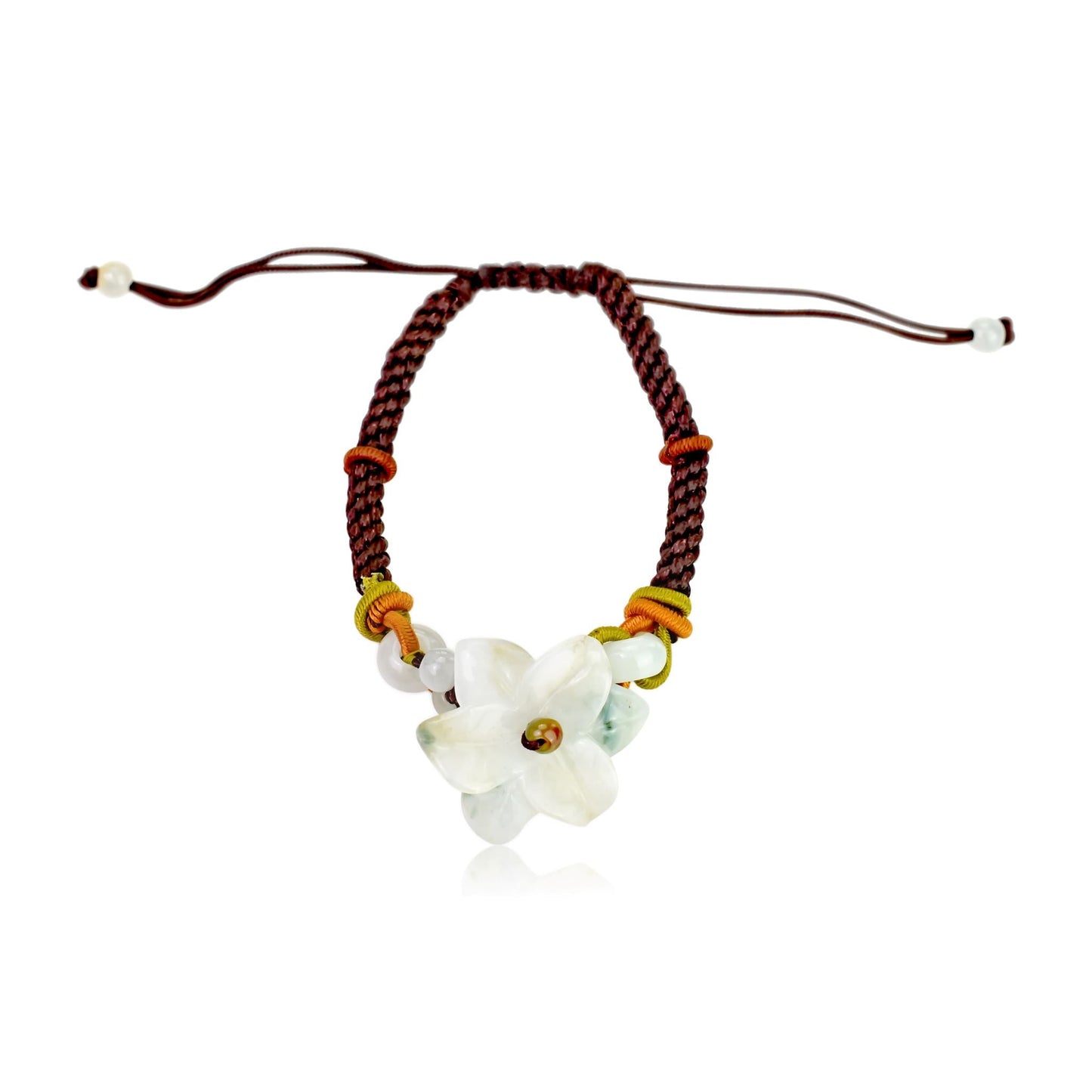 Blaze with Beauty: The Fiery Stargazer Lily Jade BraceletBraceletsSerenity Jade