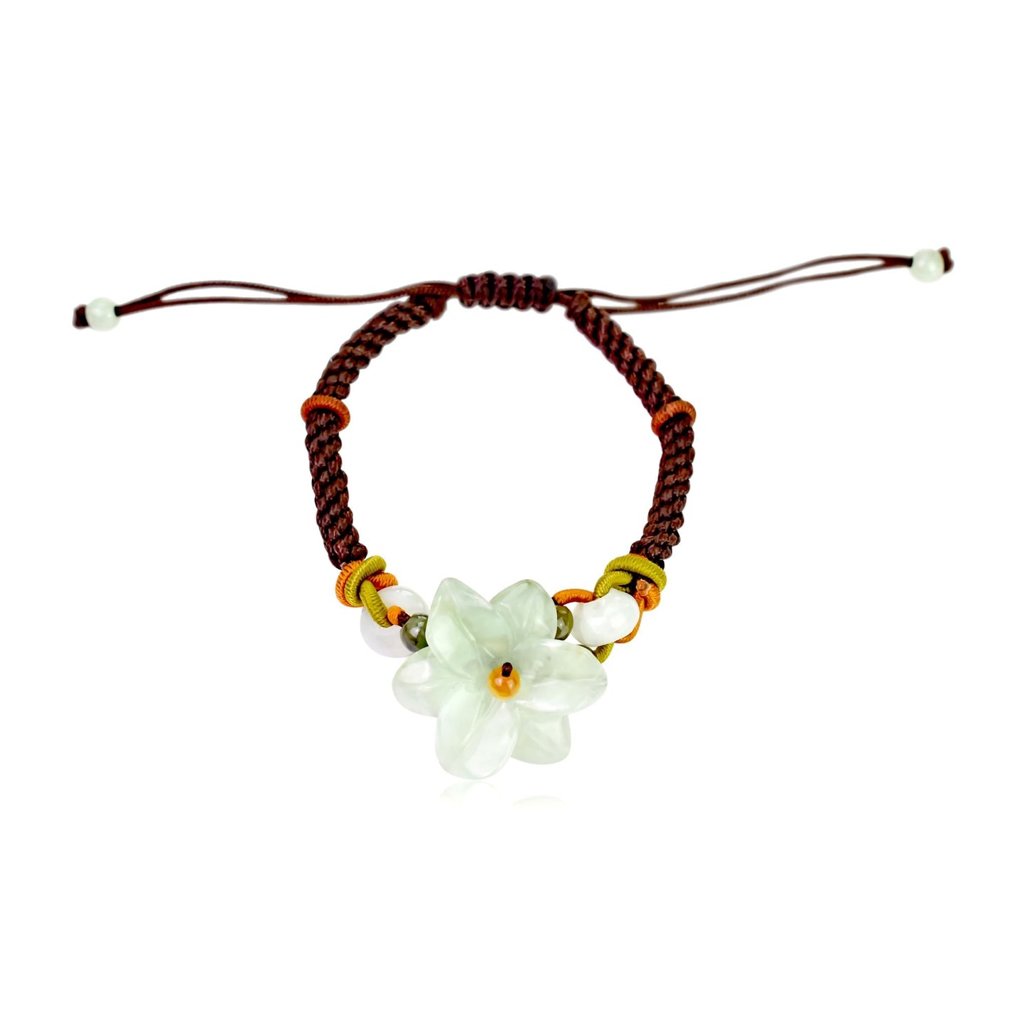 Blaze with Beauty: The Fiery Stargazer Lily Jade BraceletBraceletsSerenity Jade