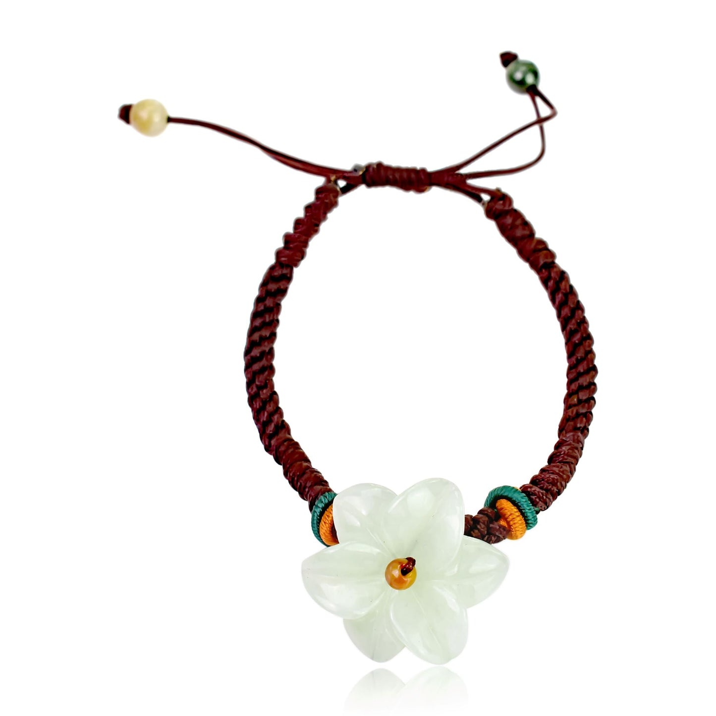Blaze with Beauty: The Fiery Stargazer Lily Jade BraceletBraceletsSerenity Jade