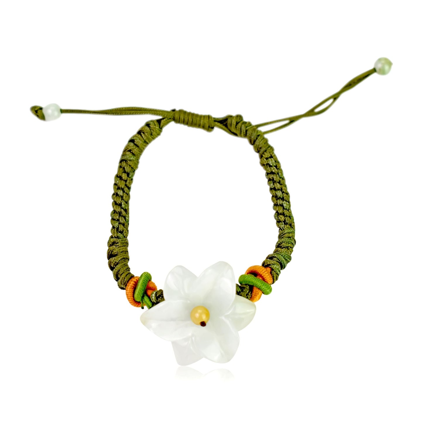Blaze with Beauty: The Fiery Stargazer Lily Jade BraceletBraceletsSerenity Jade
