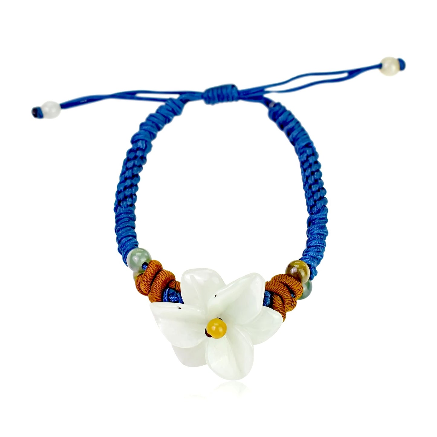 Blaze with Beauty: The Fiery Stargazer Lily Jade BraceletBraceletsSerenity Jade