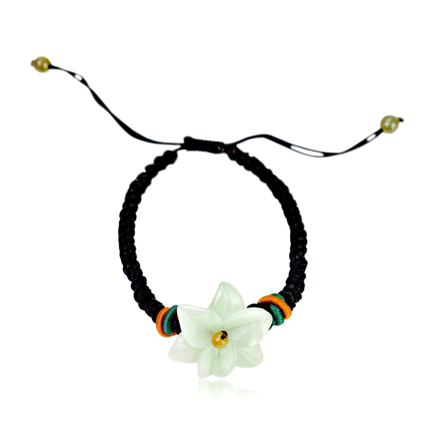 Blaze with Beauty: The Fiery Stargazer Lily Jade BraceletBraceletsSerenity Jade