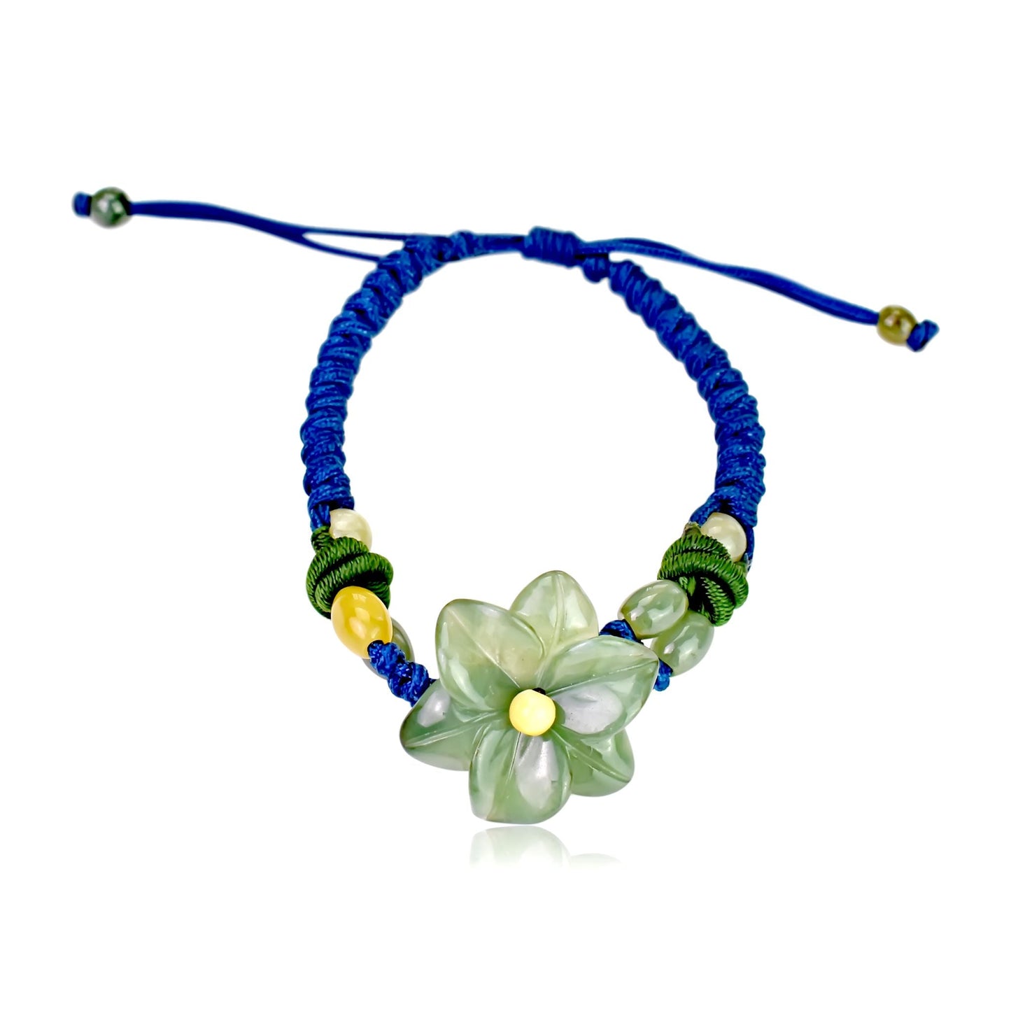 Blaze with Beauty: The Fiery Stargazer Lily Jade BraceletBraceletsSerenity Jade