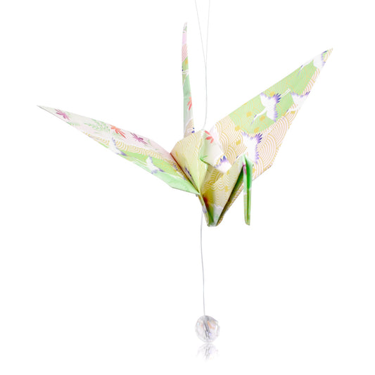 Paper Crane with Diamond Birthstone an April Gemstone Meaningful Birthday Gift Symbolizing Hope, Peace and New Beginnings
