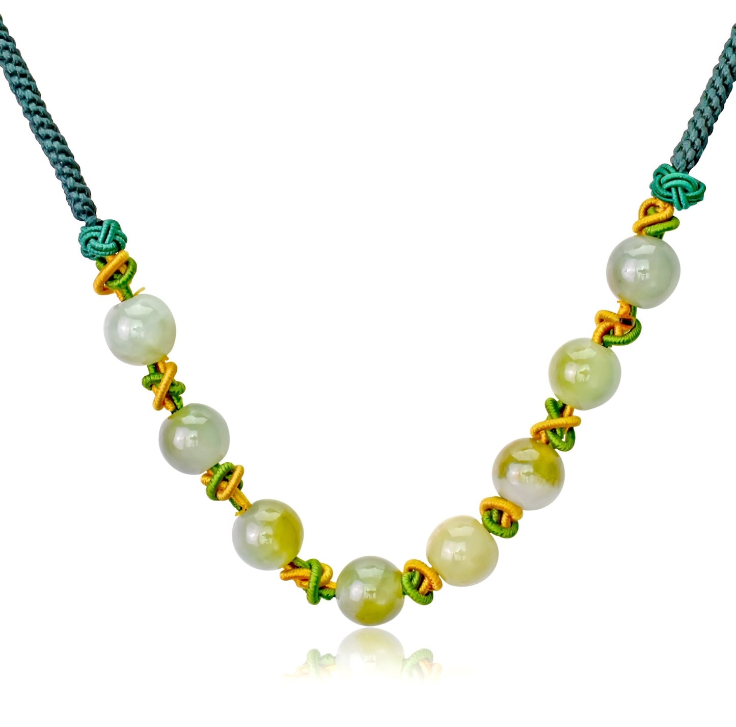 Celebrate Nature's Beauty with the PI Symbol Jade Beads NecklaceNecklacesSerenity Jade