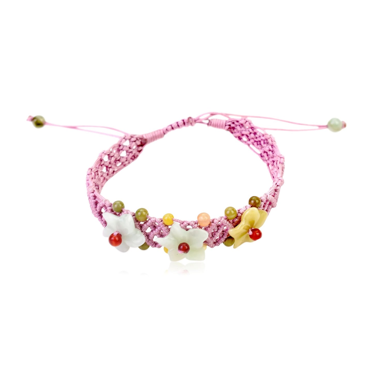 Crafted from Premium Jade: The Breath of Heaven Flower BraceletBraceletsSerenity Jade