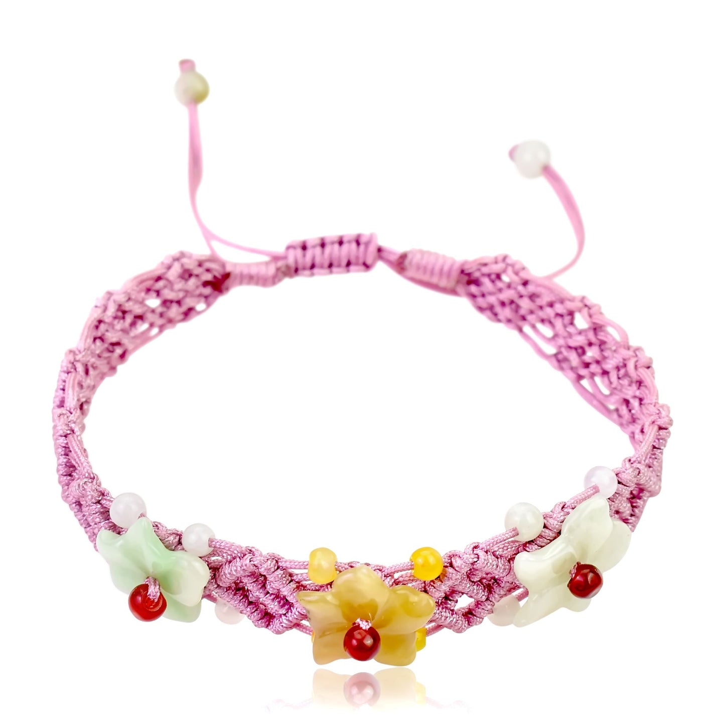 Crafted from Premium Jade: The Breath of Heaven Flower BraceletBraceletsSerenity Jade