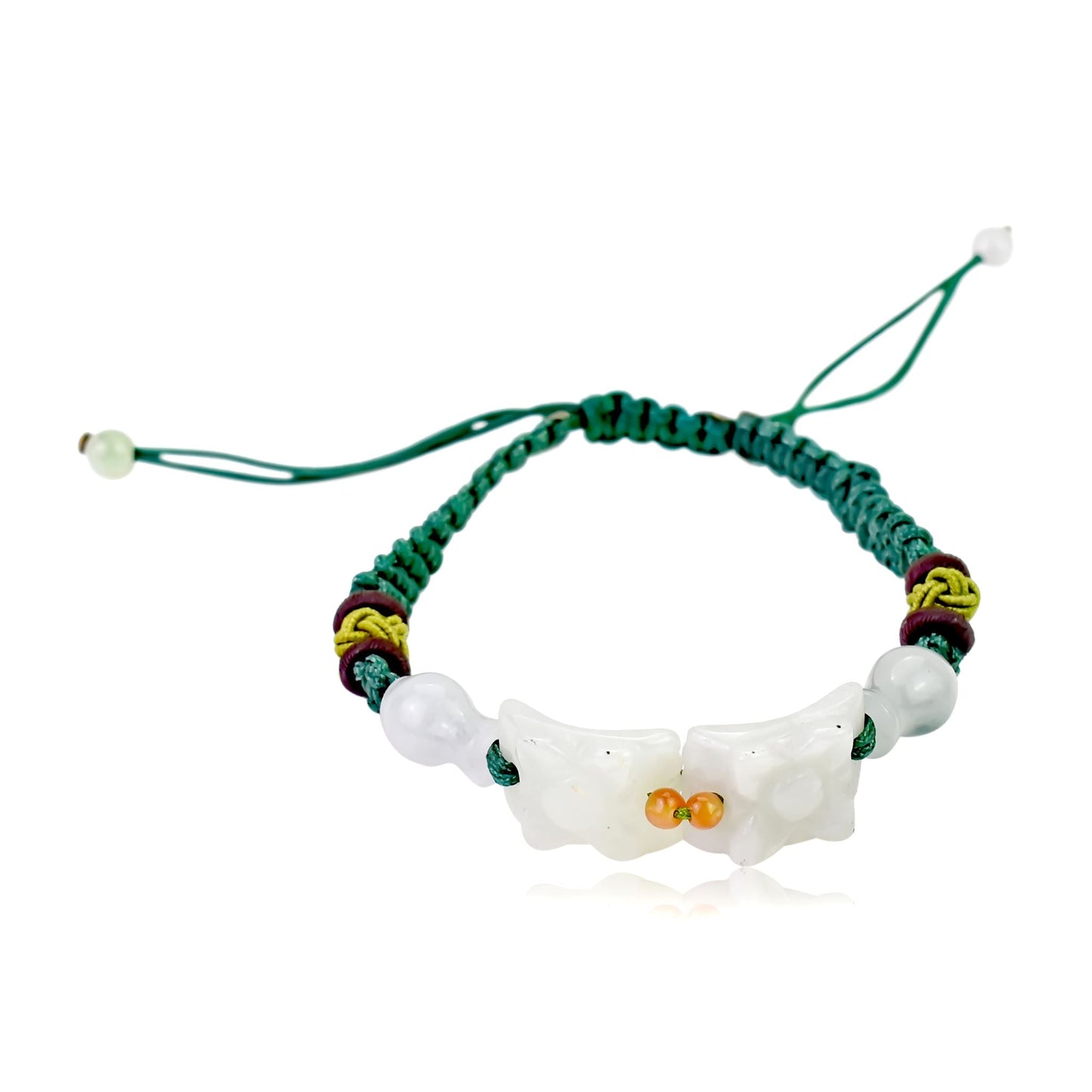Crafted to Perfection: The Square Shape With Flower Jade BraceletBraceletsSerenity Jade