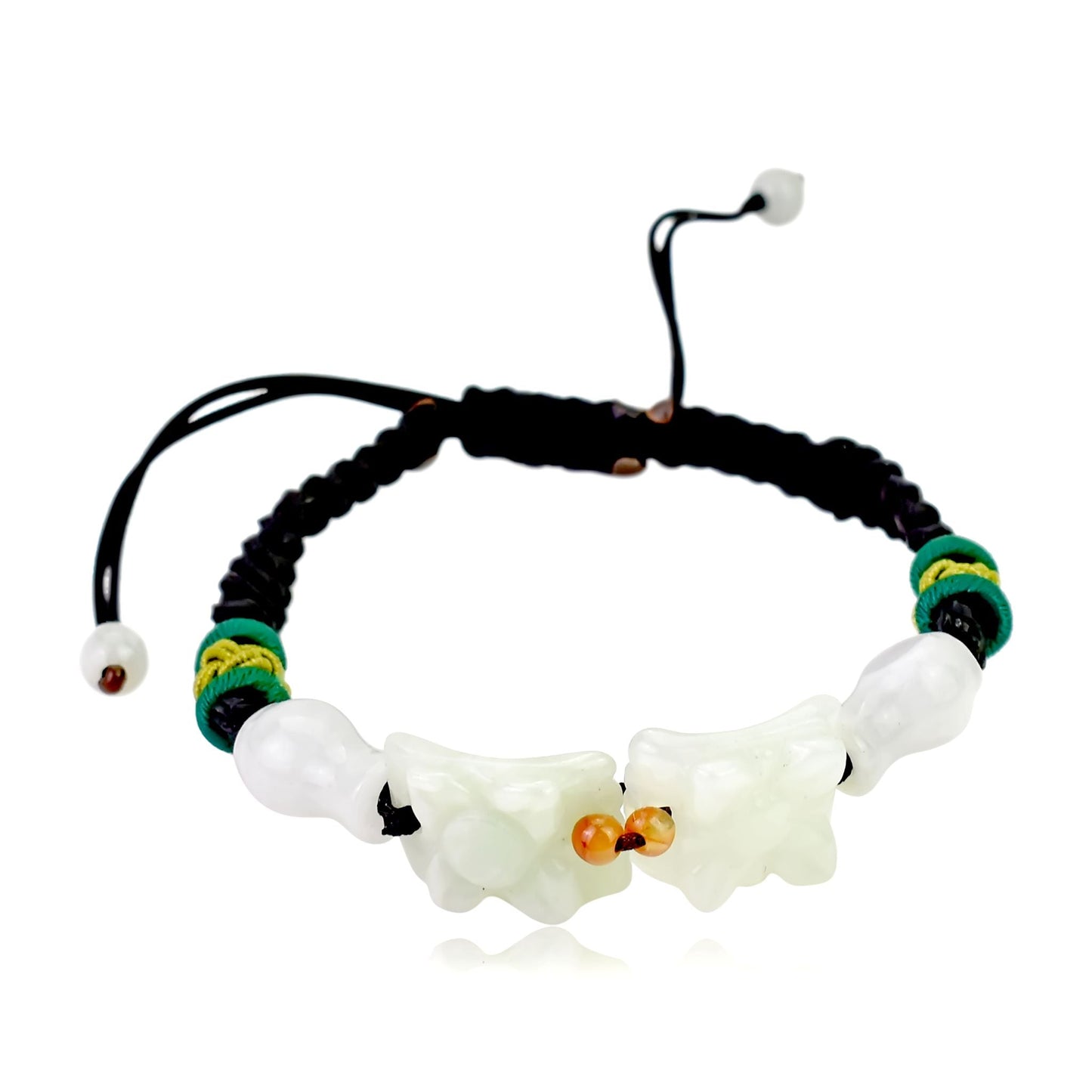 Crafted to Perfection: The Square Shape With Flower Jade BraceletBraceletsSerenity Jade