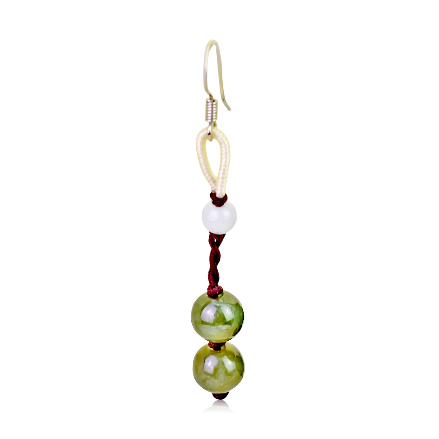 Elevate Your Style with Double Beads Jade EarringsEarringsSerenity Jade