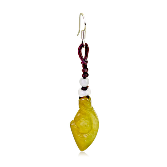 Dangling Jade Earrings Elegant Ladies Fancy Earrings Birthday Gift For Wife