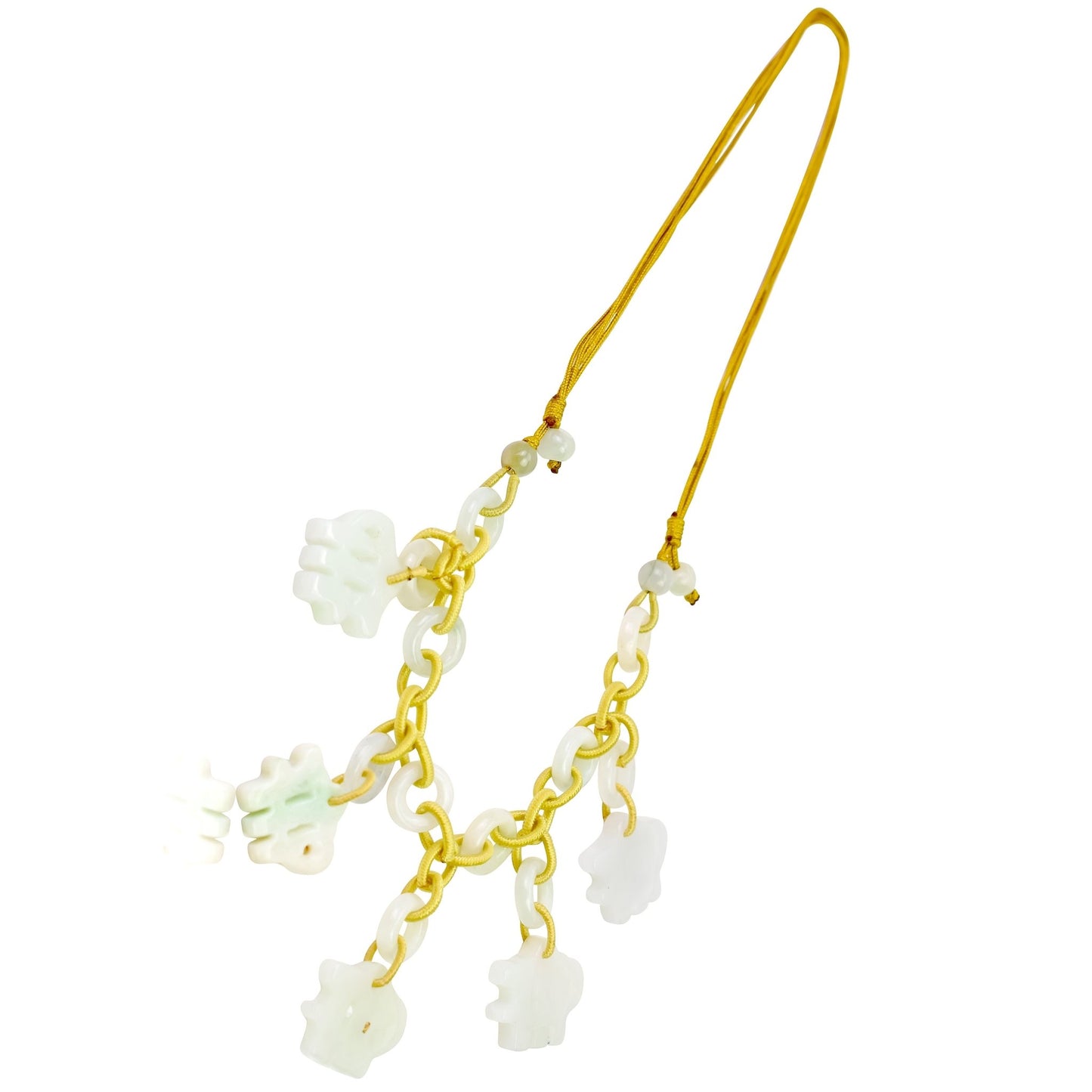 Embrace the Grace of Virgo with the Hand - Carved Jade NecklaceNecklacesSerenity Jade