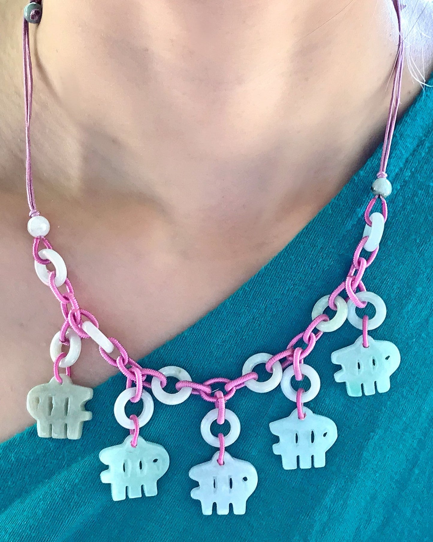 Embrace the Grace of Virgo with the Hand - Carved Jade NecklaceNecklacesSerenity Jade