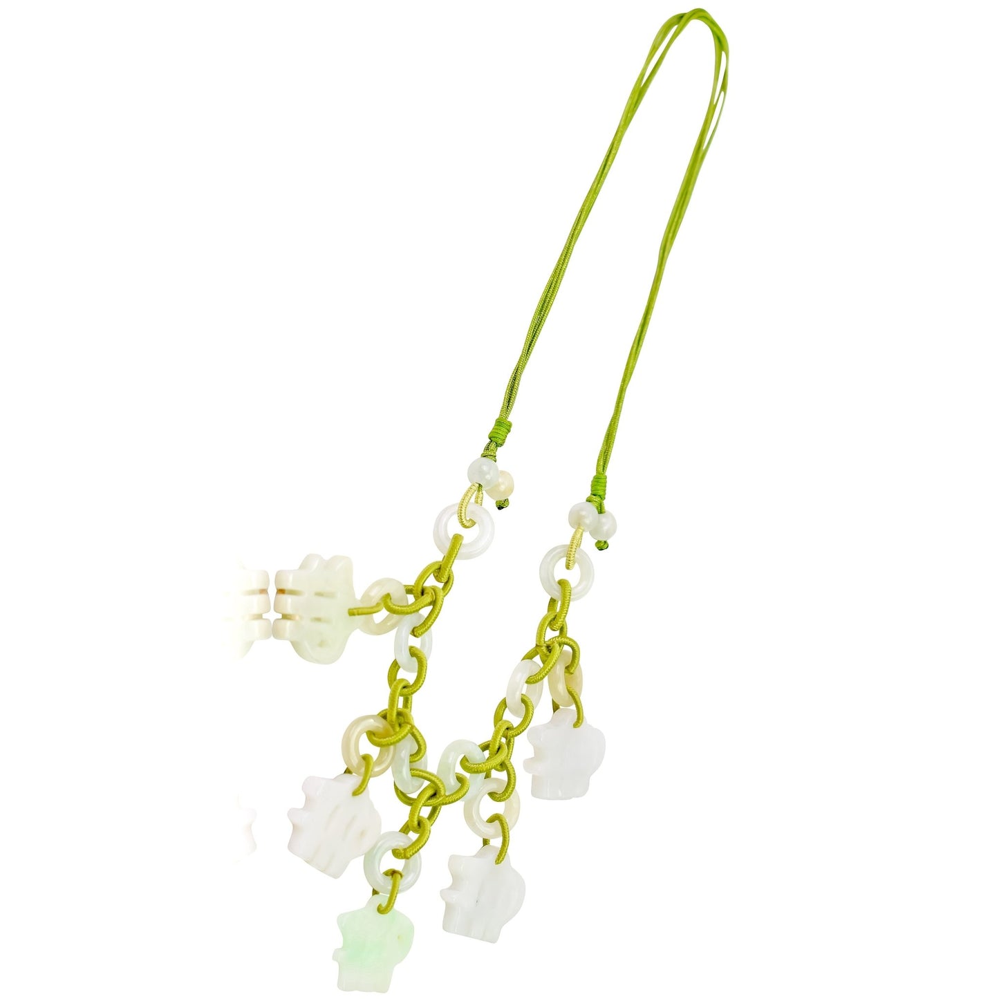 Embrace the Grace of Virgo with the Hand - Carved Jade NecklaceNecklacesSerenity Jade