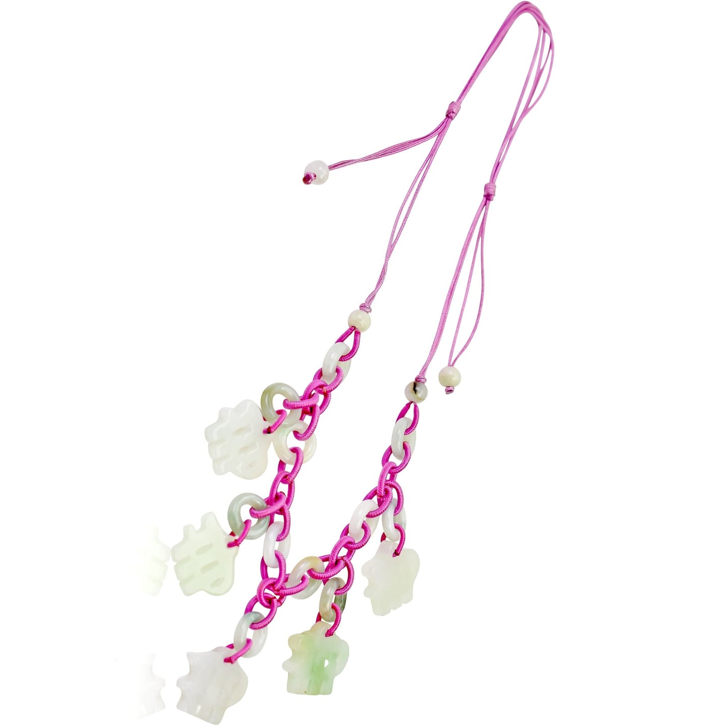 Embrace the Grace of Virgo with the Hand - Carved Jade NecklaceNecklacesSerenity Jade