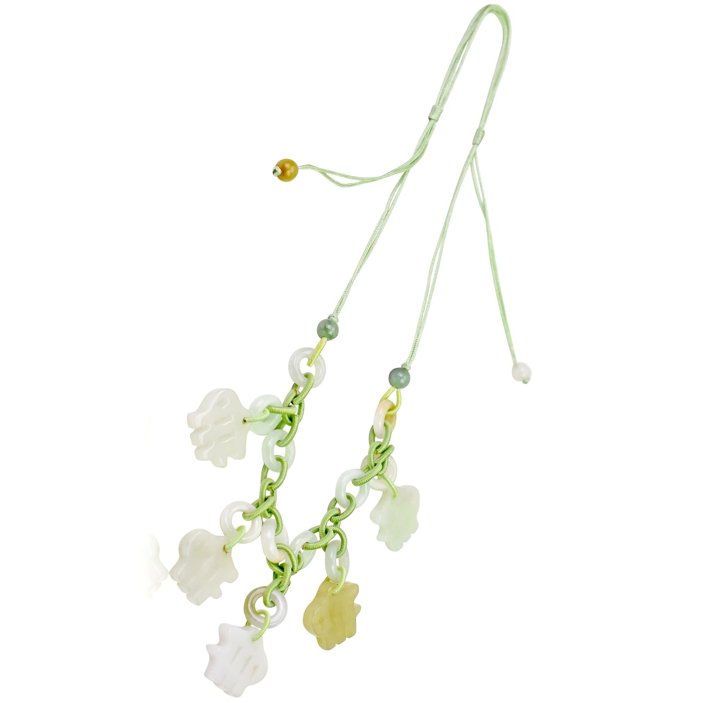 Embrace the Grace of Virgo with the Hand - Carved Jade NecklaceNecklacesSerenity Jade
