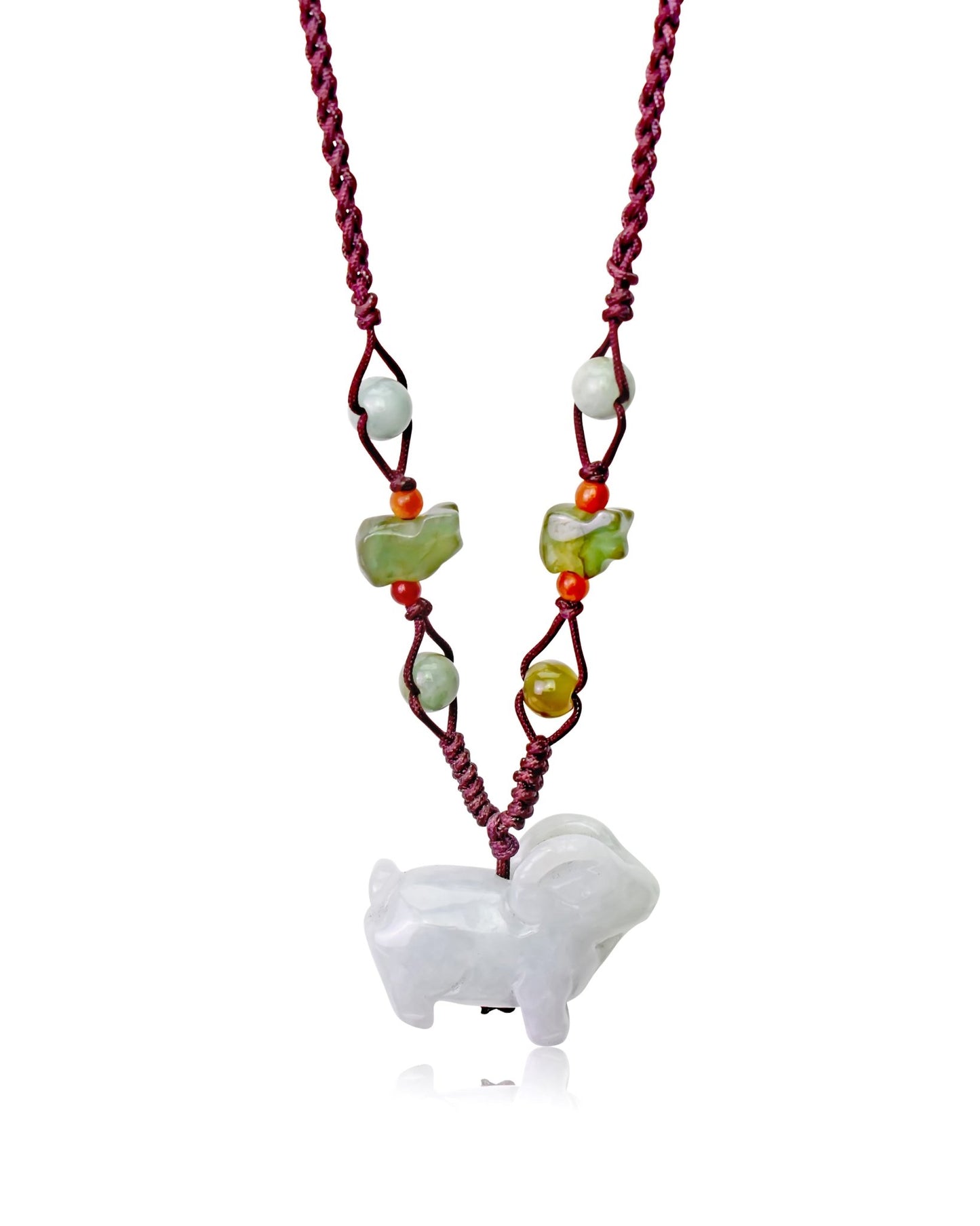 Embrace the Harmonious of the Year of the Sheep Handmade Jade NecklaceNecklacesSerenity Jade