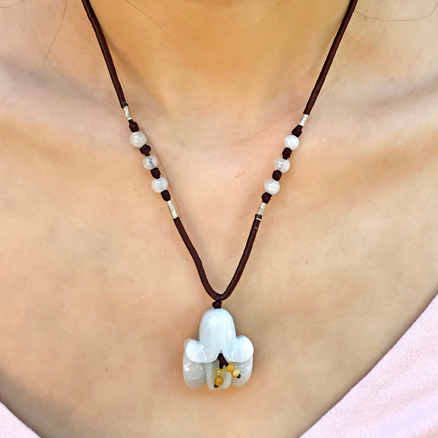 Embrace the Natural Beauty of Bellflower Jade NecklaceNecklacesSerenity Jade