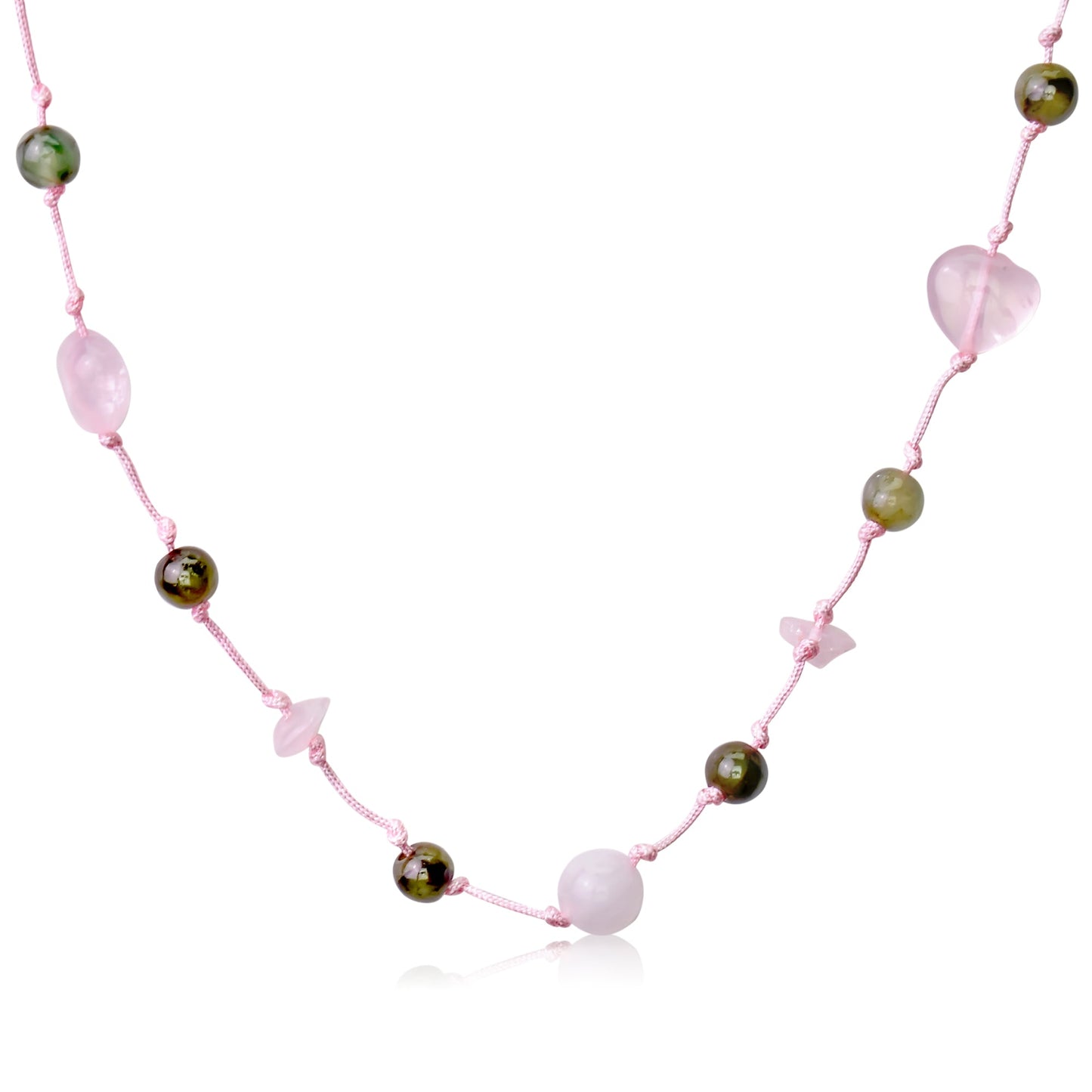 Embrace the Power of Love and Healing with Rose Quartz Gemstone NecklaceNecklacesSerenity Jade