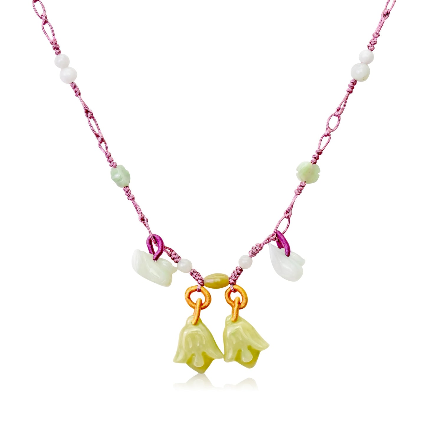 Embrace the Power of Nature with Lovely Doves and Bellflower NecklaceNecklacesSerenity Jade