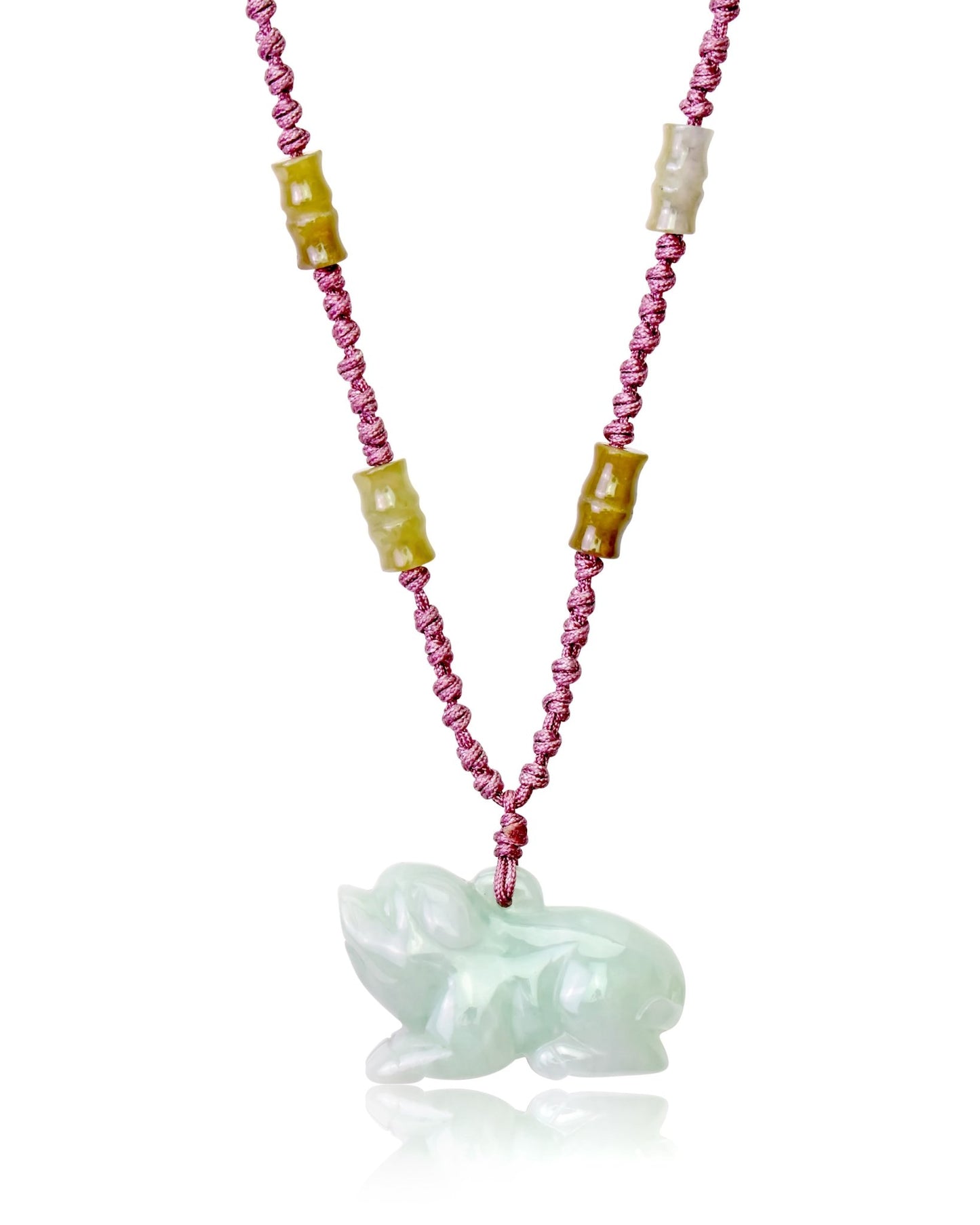 Embrace the Spirit of Courage and New Beginnings with Our Year of the Boar Bamboo Jade NecklaceNecklacesSerenity Jade