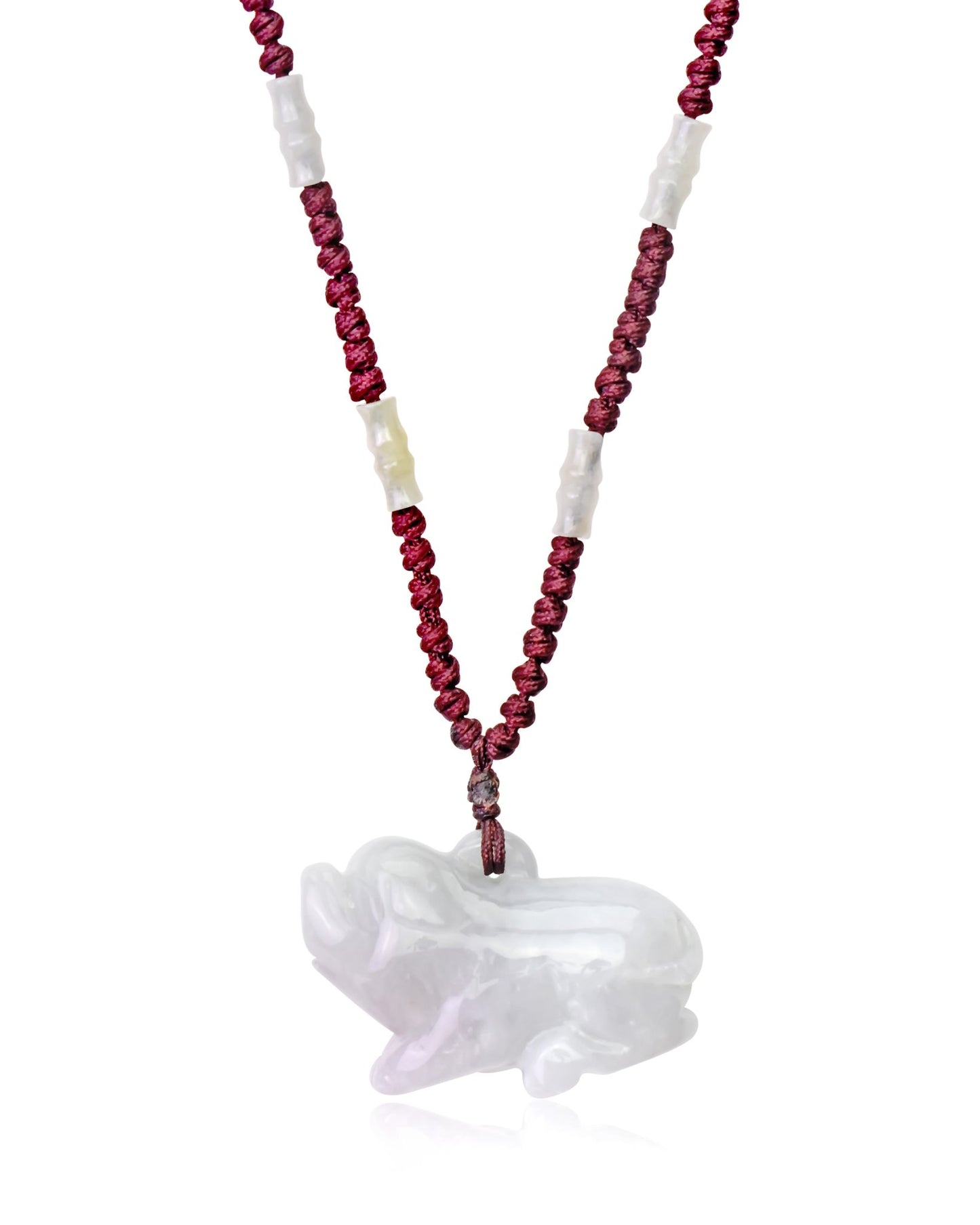 Embrace the Spirit of Courage and New Beginnings with Our Year of the Boar Bamboo Jade NecklaceNecklacesSerenity Jade