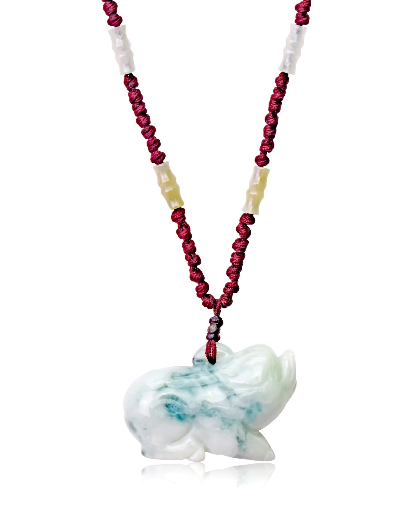 Embrace the Spirit of Courage and New Beginnings with Our Year of the Boar Bamboo Jade NecklaceNecklacesSerenity Jade