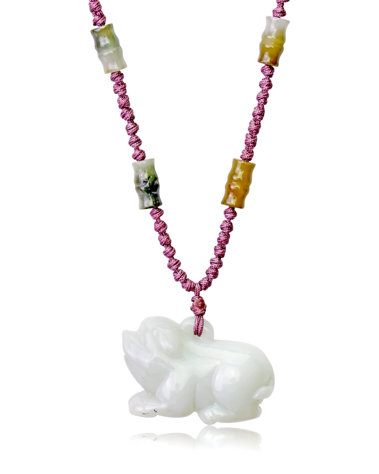 Embrace the Spirit of Courage and New Beginnings with Our Year of the Boar Bamboo Jade NecklaceNecklacesSerenity Jade