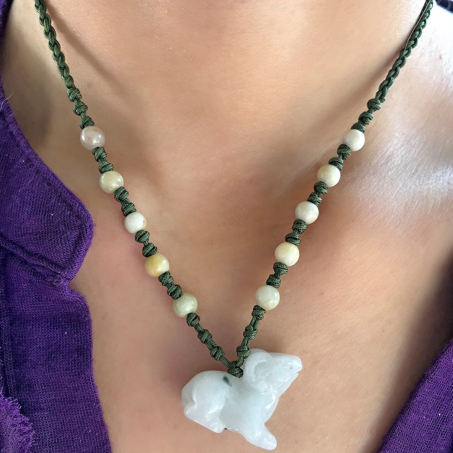 Embrace the Tranquility of the Sheep Zodiac Handmade Jade NecklaceNecklacesSerenity Jade
