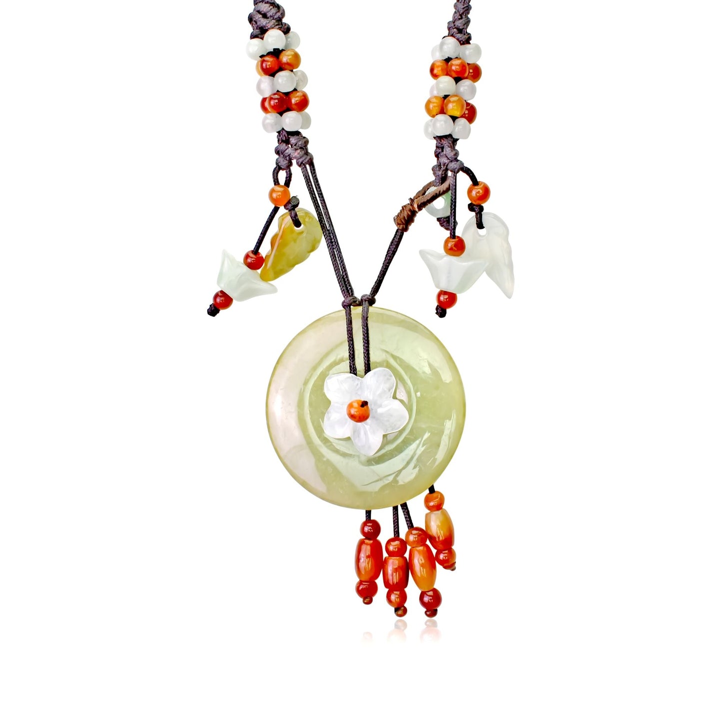 Enjoy the Natural Beauty of Jade with PI Pendant NecklaceNecklacesSerenity Jade