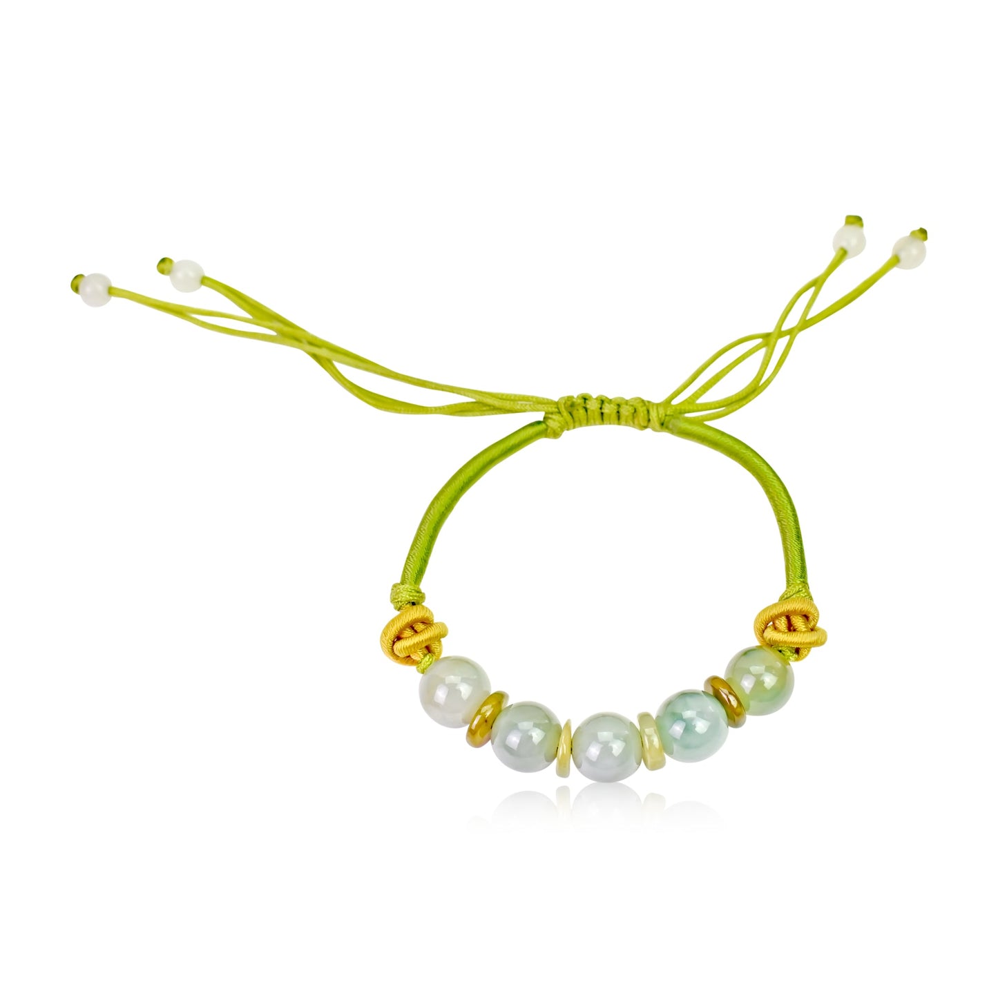 Enjoy the Rich Earthy Color Combination of Beads and PI Jade BraceletBraceletsSerenity Jade