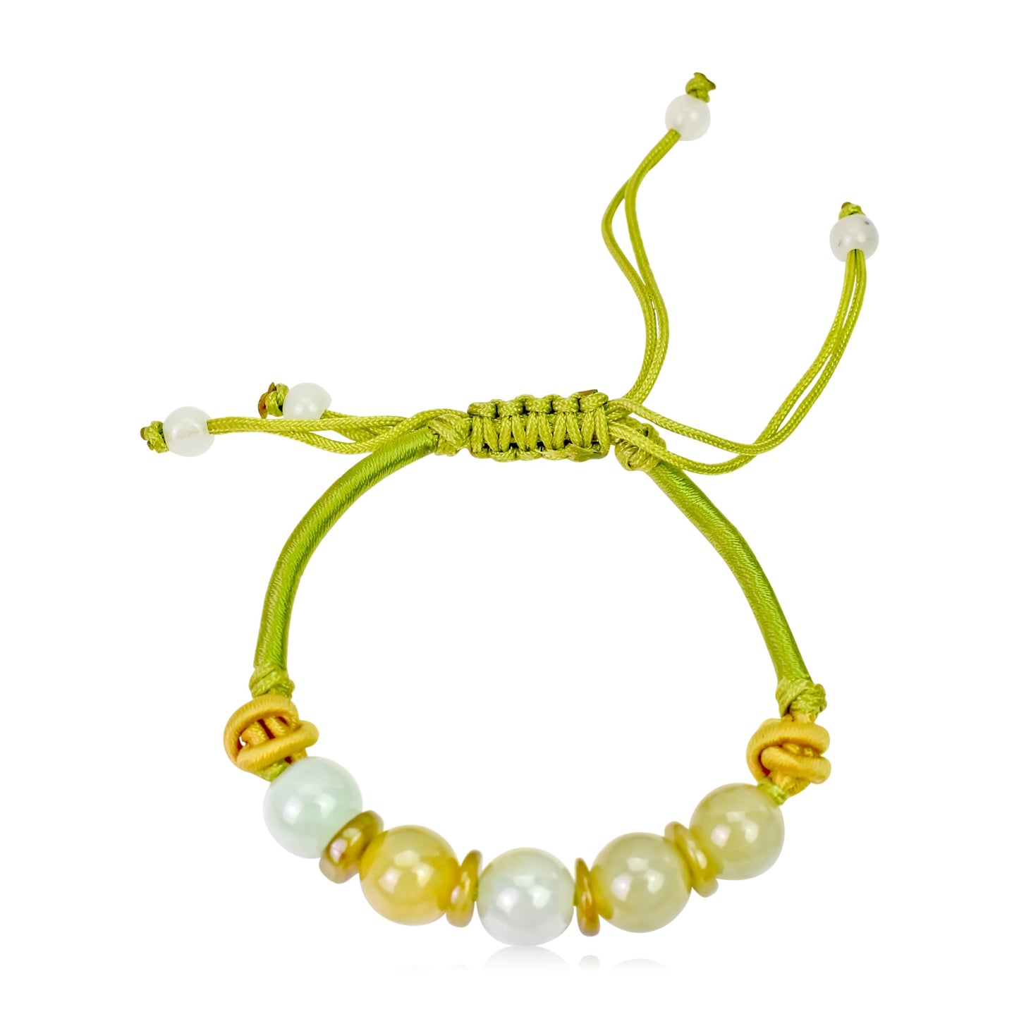 Enjoy the Rich Earthy Color Combination of Beads and PI Jade BraceletBraceletsSerenity Jade