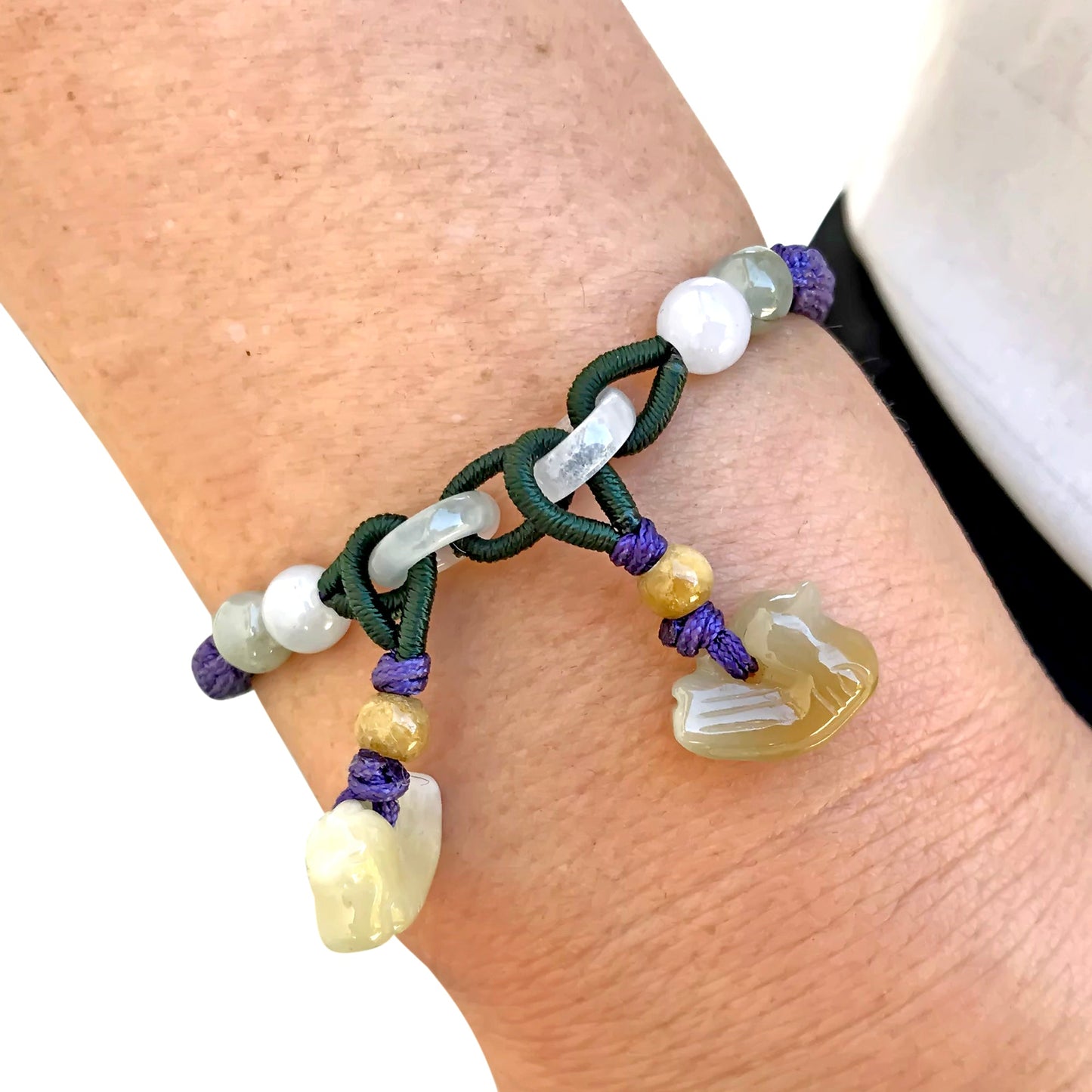 Express Your Style with a Unique Double Dove Handmade Jade BraceletBraceletsSerenity Jade