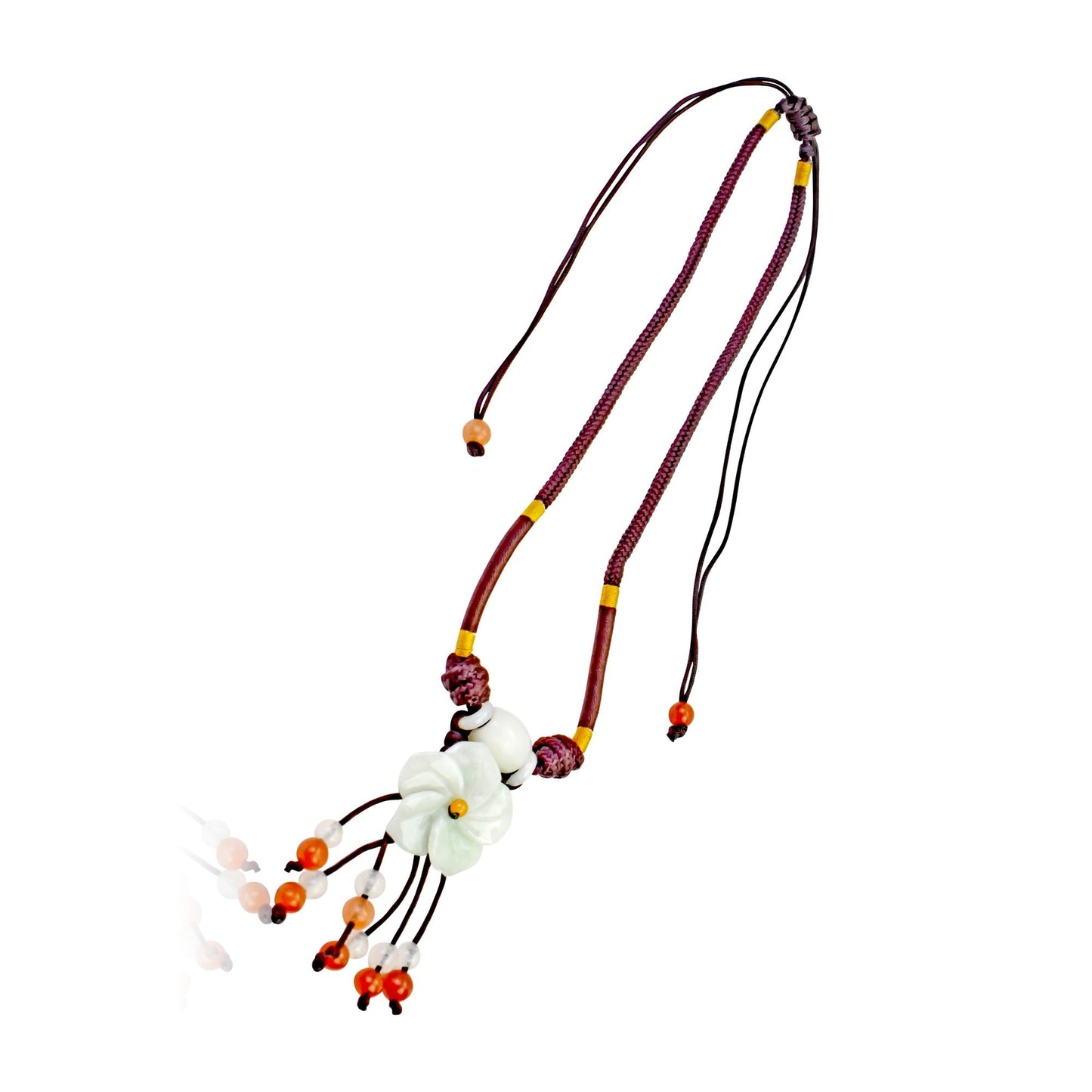 Find Unity and Love with Pasture Phlox Flower Jade NecklaceNecklacesSerenity Jade