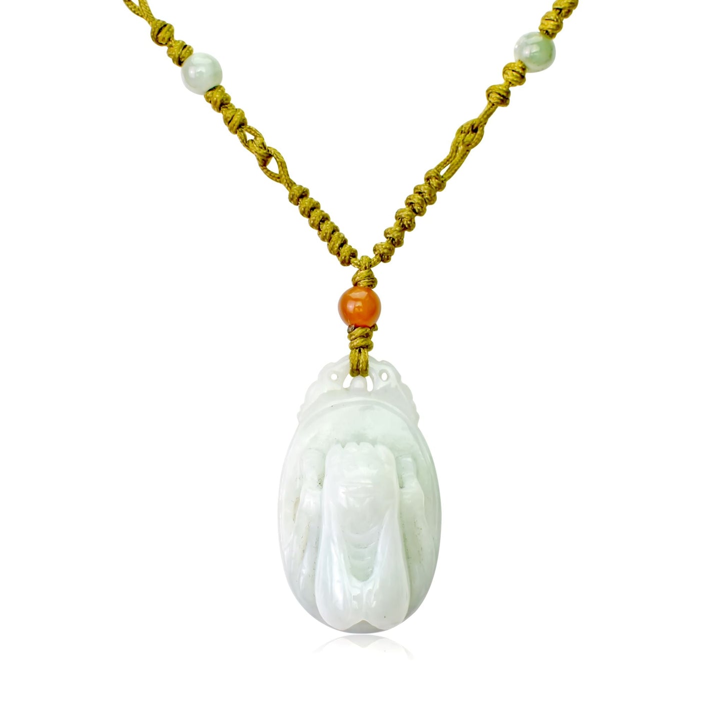 Grasshopper Jade Pendant Necklace for Abundance and FortuneNecklacesSerenity Jade
