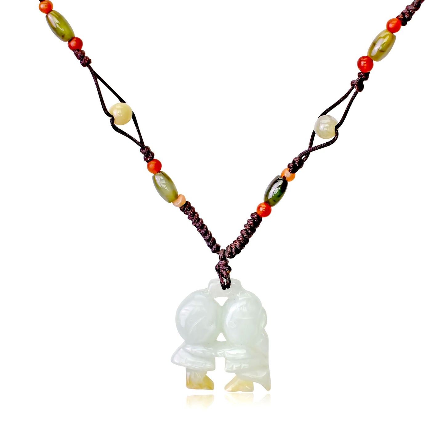 Make Every Day Special with Loving Couple Dolls Jade NecklaceNecklacesSerenity Jade