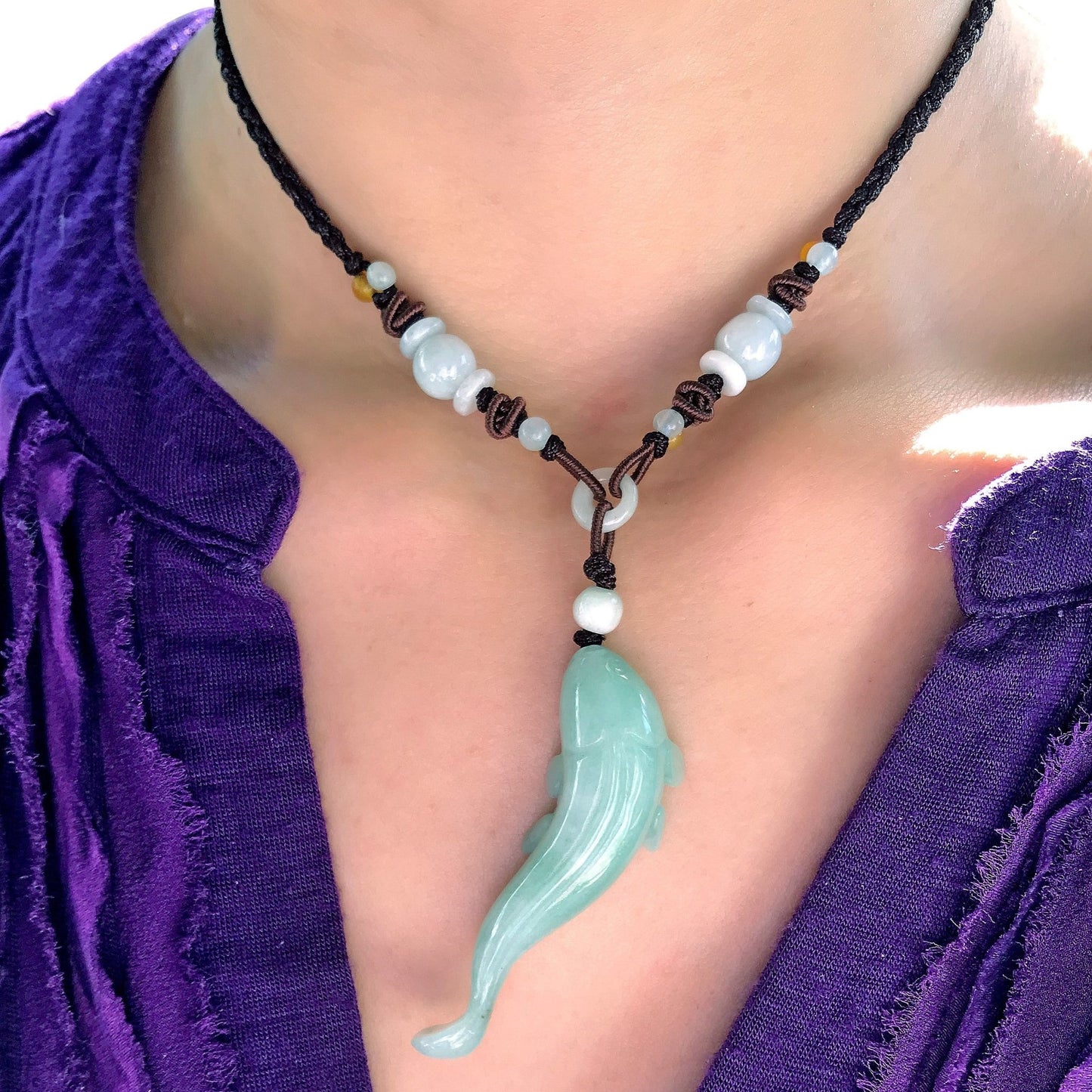 Make Waves with the Shark Jade Pendant NecklaceNecklacesSerenity Jade