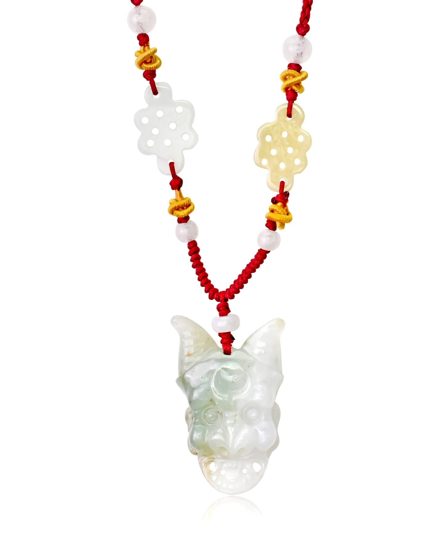 Opera Mask Jade Pendant Necklace – A Bold Expression of Courage and SophisticationNecklacesSerenity Jade