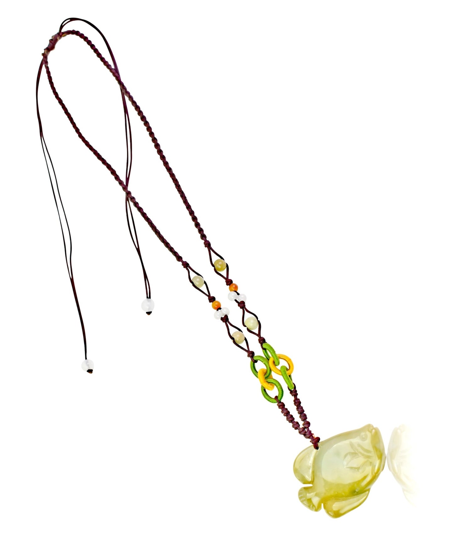 Shine Bright with the Sun Fish Jade Pendant NecklaceNecklacesSerenity Jade