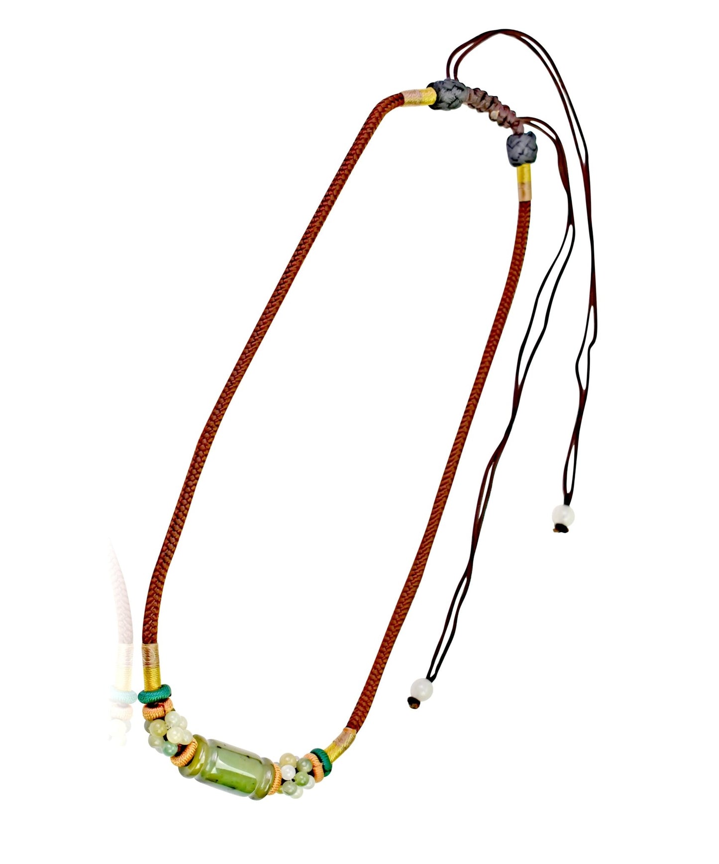 Sleek Simplicity Meets Powerful Energy: The Tube Jade Pendant NecklaceNecklacesSerenity Jade