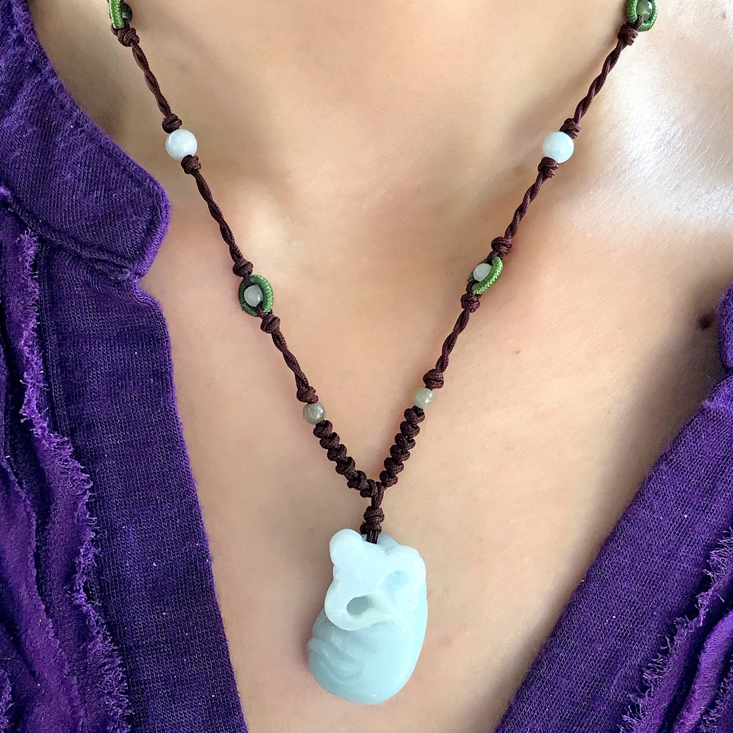 Stand Out with a Unique Buffalo Handmade Jade NecklaceNecklacesSerenity Jade