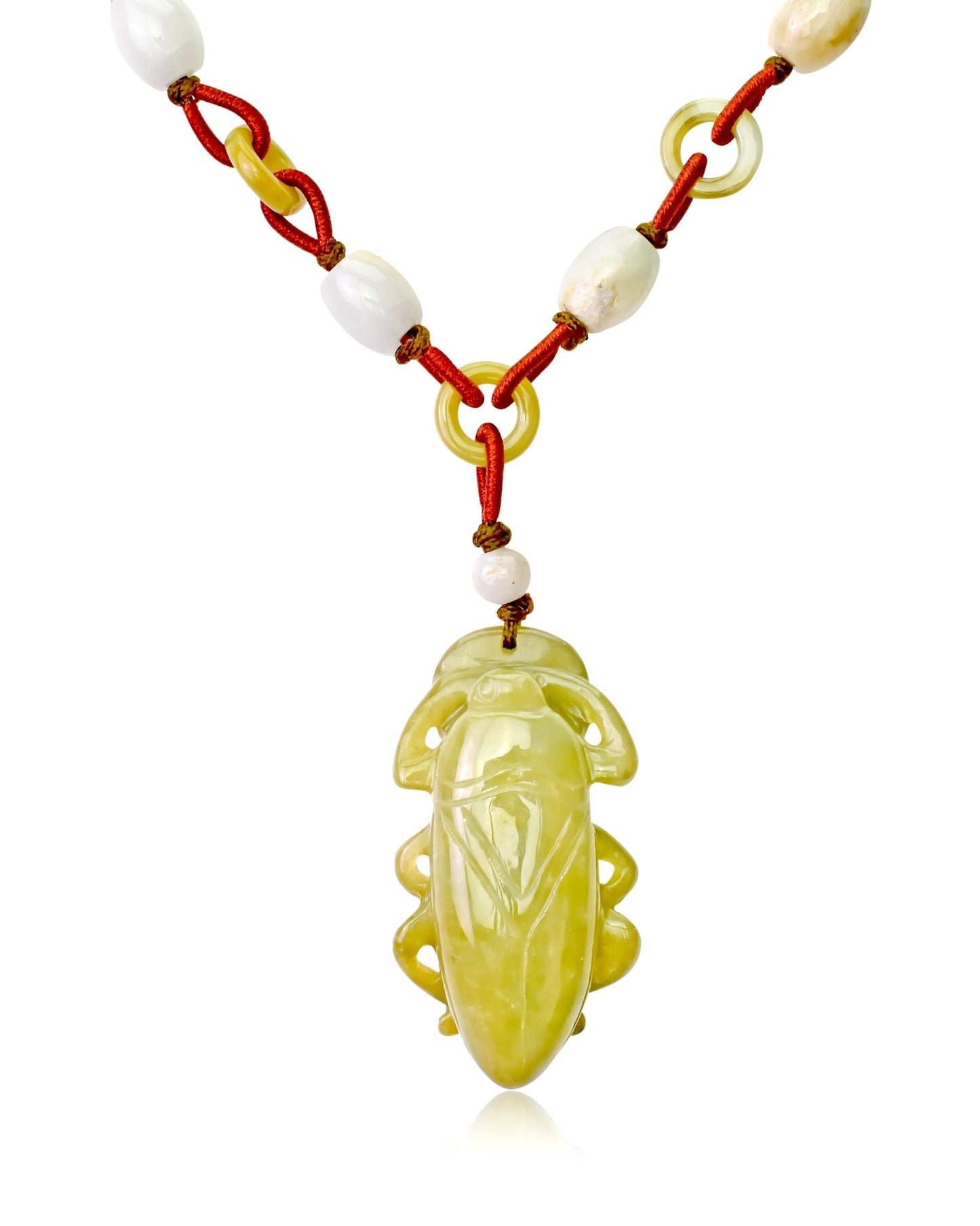 Stand Out with the Colossal Tortoise Beetle Jade Pendant NecklaceNecklacesSerenity Jade