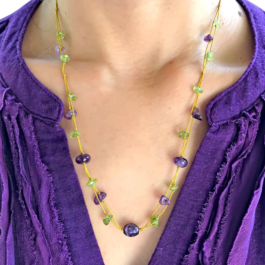 Women Peridot And Amethyst Jewelry A Amethyst Necklace For Women’s Peridot Necklace With Mystical Power And Transformation