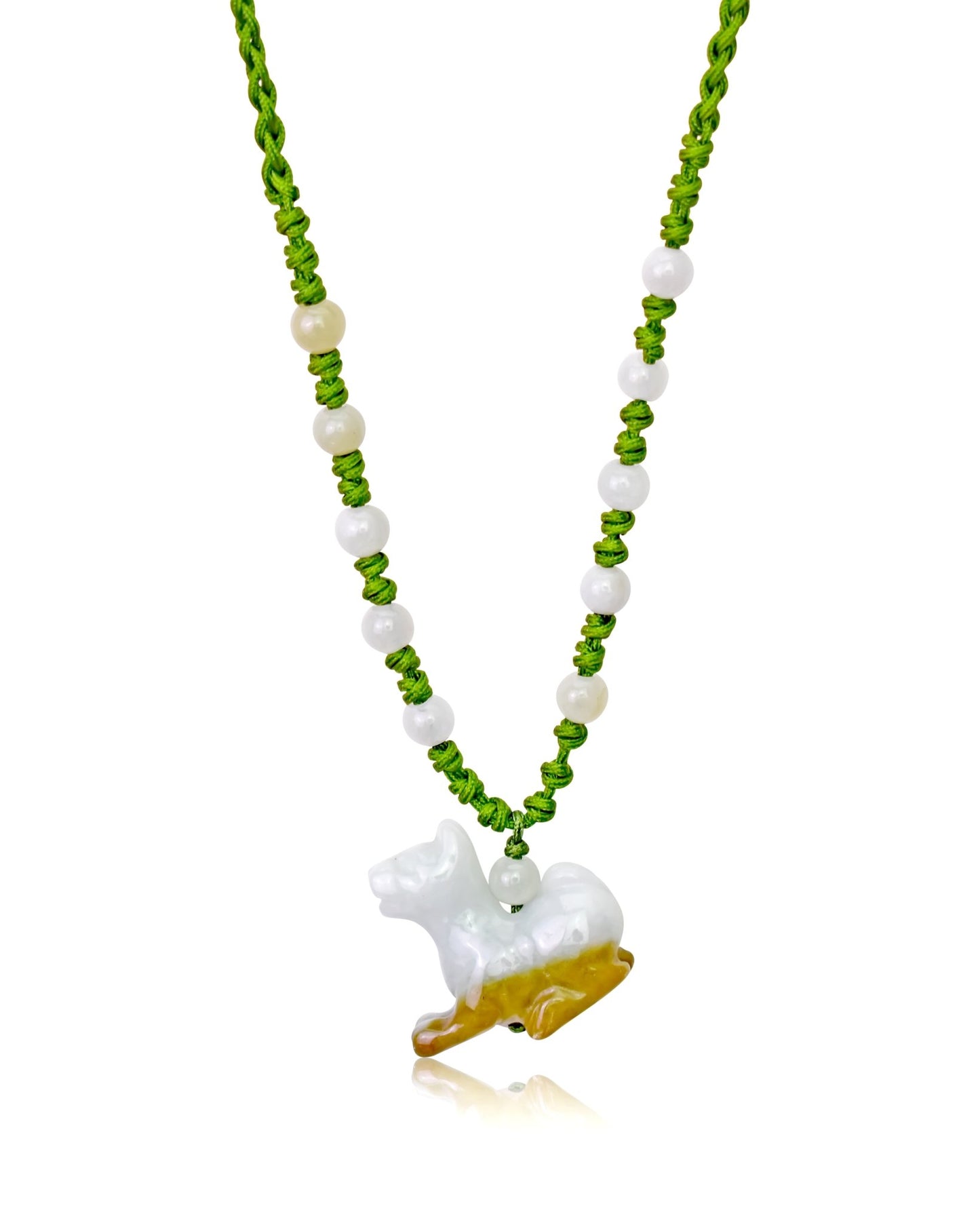 Unleash the Loyalty and Courage of the Dog Zodiac Jade NecklaceNecklacesSerenity Jade