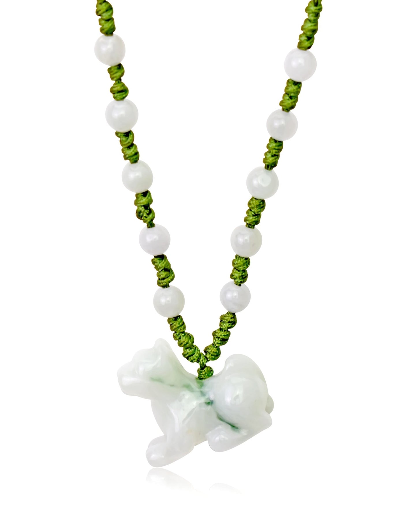 Unleash the Loyalty and Courage of the Dog Zodiac Jade NecklaceNecklacesSerenity Jade